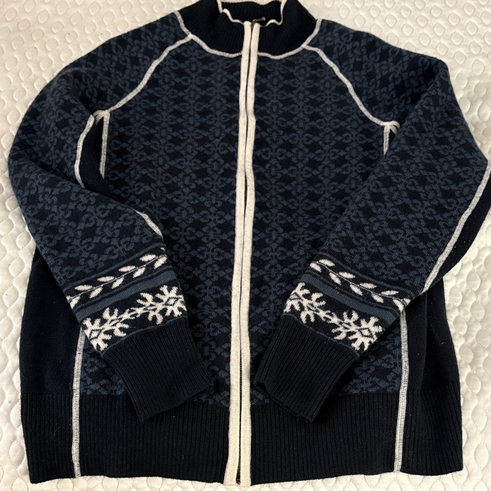 Marino blend zip up cardigan
